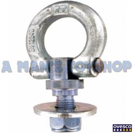 TIE DOWN RING M16 STUD  MOUNT ZINC PLATE
