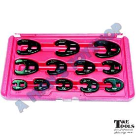 CROWSFOOT SPANNER AF 3/8-1/2DR 12 PC