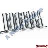 SOCKET SET DEEP TYPE ON RAIL 3/8"AF 7 PC