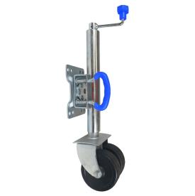 JOCKEY WHEEL 6" SWIVEL MOUNT TWIN WHEEL