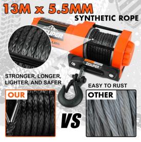 TRAILER BOAT WINCH 12 VOLT 2500LBS ROPE