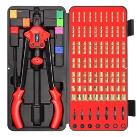 NUTSERT RIVET GUN KIT 3MM-12MM 160 PIECE
