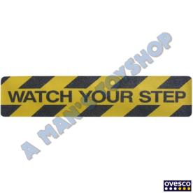 WATCH YOUR STEP STRIP 600MM X 150MM