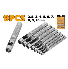 LEATHER PUNCHER - 9 PIECE SET