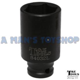 SOCKET 32MM X 1/2 DR IMPACT DEEP 6 POINT