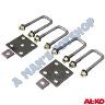 U BOLT & FISH PLATE 45MM SQUARE KIT PAIR