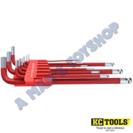 ALLEN KEY SET EXTRA LONG 9 PCE AF BALL