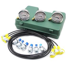 HYDRAULIC  3 GAUGE PRESSURE  TEST KIT