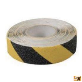 ANTI SLIP BLACK/WHITE TAPE 25MM X5 METRE