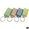 PLASTIC KEY RING TAGS 4 PIECE SET