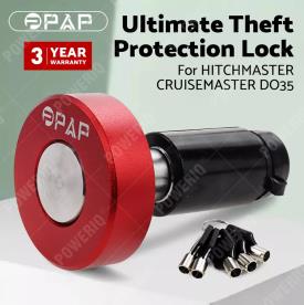 CRUISEMASTER HITCH LOCK WITH 5 KEYS DO35