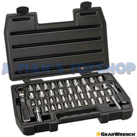 GO THRO SOCKET SET 1/4 3/8 DR 46 PCE SAE