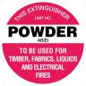 FIRE EXTINGUISHER MARKER - POWDER AB(E)