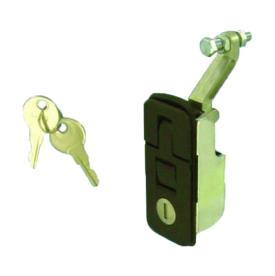 FLUSH LEVER FINGER LOCK -  BLACK - KEYED