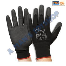 GLOVE PVC FOAM PALM  NYLON LINER SIZE 9