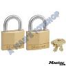 PADLOCK SET 2 PIECE  KEYED ALIKE 40MM