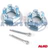 AXLE NUTS & WASHER/PINS 3/4 UNF 2 PCS