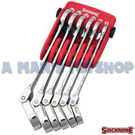 SPANNER SET METRIC 6PCE RING/OPEN GEAR