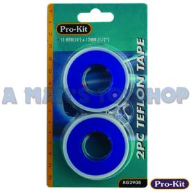 TEFLON TAPE 12MM X 15 METRES  2 PACK