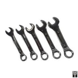 STUBBY RING OPEN SPANNER SET METRIC 5PCE