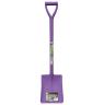 LONG D HANDLE SQUARE MOUTH SHOVEL PURPLE