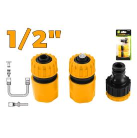 HOSE CONNECTOR 3 PIECE SET 1/2"