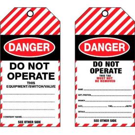 DANGER DO NOT OPERATE TAGS 25 PACK