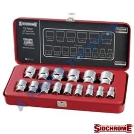 SOCKET SET 1/2DR A/F 3/8 TO 1 1/4"