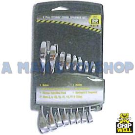 SPANNER SET STUBBY COMBO METRIC 8PC