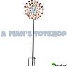 WIND SPINNER FLORAL BRONZE FREE STANDING