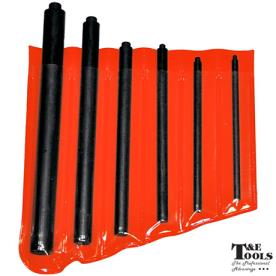 DOWEL PIN PUNCH SET 6 PIECE 3MM TO 9.5MM