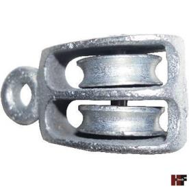 AWNING PULLEY DOUBLE CAST IRON 38MM