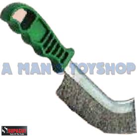 HAND CURVED BRUSH BRASS WITH PVC HANDLE