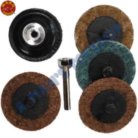 SURFACE DISC KIT 75MM 5 PIECE ROLOC