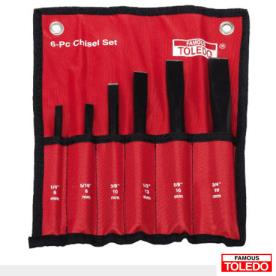 CHISEL SET 6 PIECE TOLEDO 1/4 -3/4 WIDE