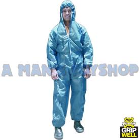 OVERALLS DISPOSABLE LARGE ZIP UP