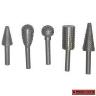WOOD RASP BURR  SET 1/4 SHANK 5 PIECE