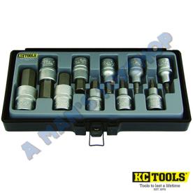 SOCKET SET IN HEX 10PCE METRIC 1/2"DR