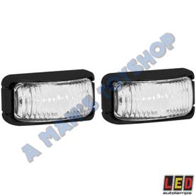 LED WHITE FRONT & OUTLINE MARKER 12/24V
