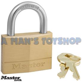 PADLOCK 50MM SOLID BRASS 5 PIN CYL