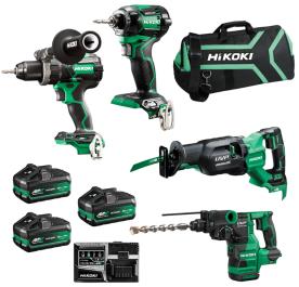 TOOL KIT & BONUS GRINDER 36V 4PCE+