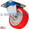 CASTOR SWIVEL 125MM PU ON PP 200KG
