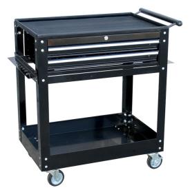 TROLLEY 2 DRAWER BLACK CUSTOM