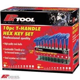 T HANDLE ALLEN KEY SAE SET 10 PIECE