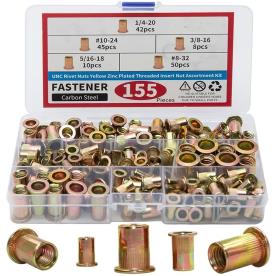 RIVET NUT STEEL 155 PIECE MET/AF KIT