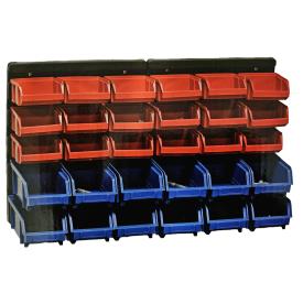 30 BIN PARTS STORAGE RACK WALL MOUNT