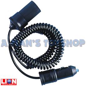 EXTENSION LEAD 3.65M 12/24V PLUG SOCKET