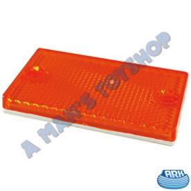 AMBER  REFLECTOR 43MMX73MM SELF ADHESIVE