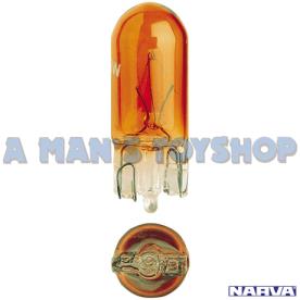 *NLA BULB WEDGE 12VOLT 5WATT T-10MM AMBE