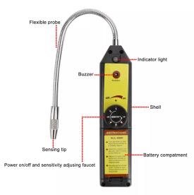 AIR CON REFRIGERANT LEAK DETECTOR  LED